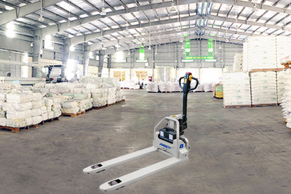Barrett Pallet Jack in open warehouse space