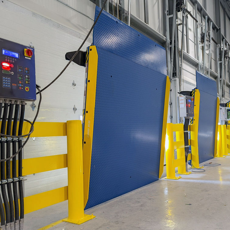 blue giant vertical dock leveler
