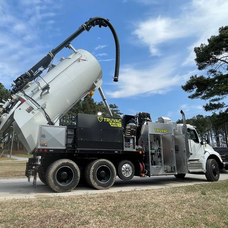 truvac flxx sewer cleaning truck