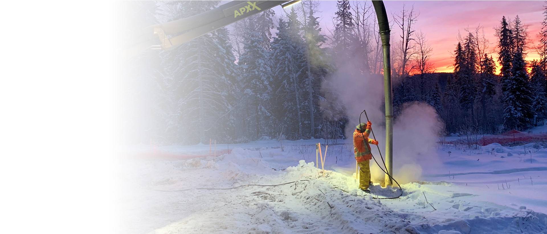 Truvac vacuum hydro excavator